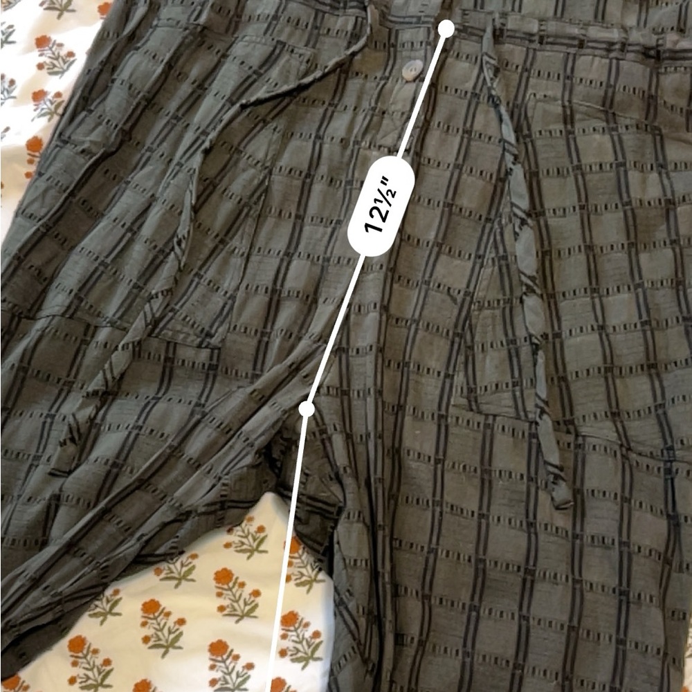 Whimsy + Row Remy Jumpsuit Hunter Plaid Large - Picture 15 of 16